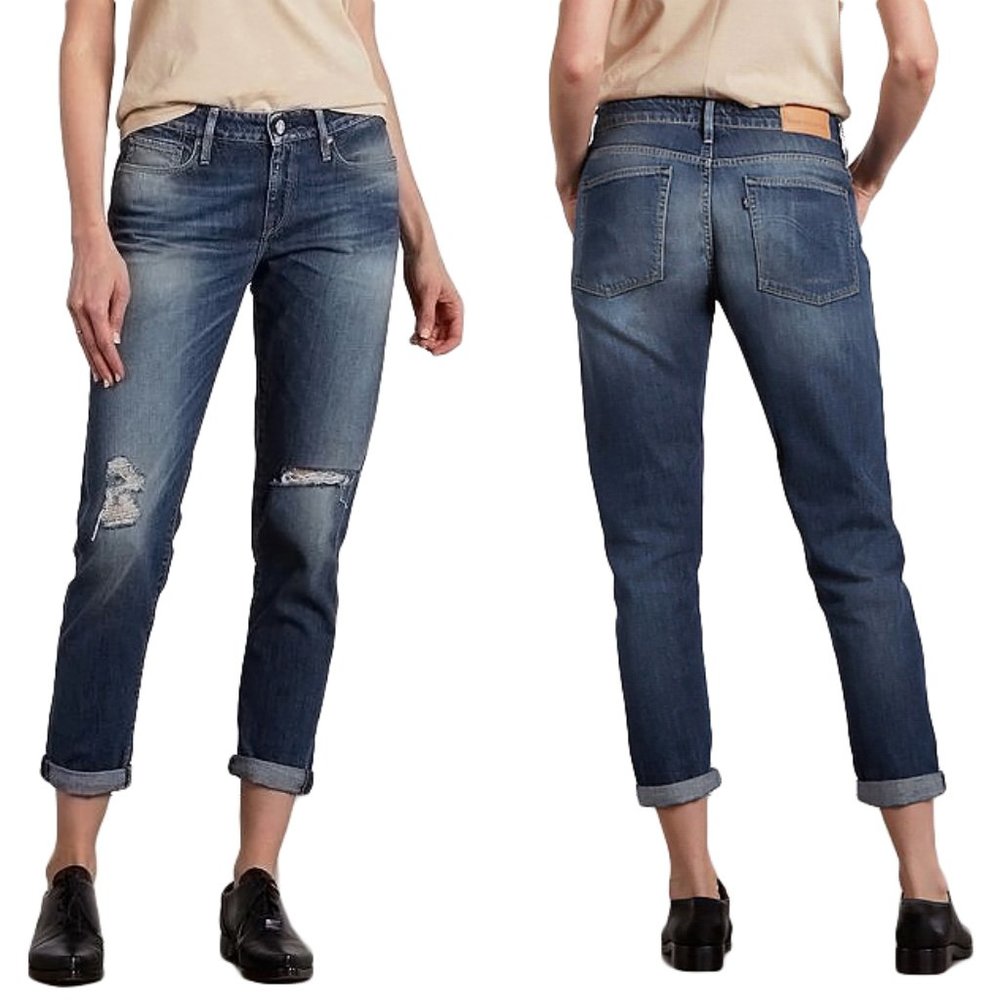 Levi's Jeans Made & Crafted Marker Tapered Boyfriend Slouchy Size 25 #01810-0043